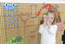 STEM Колышки и шнуровка. Набор из 200 колышков и 30 шнуровок