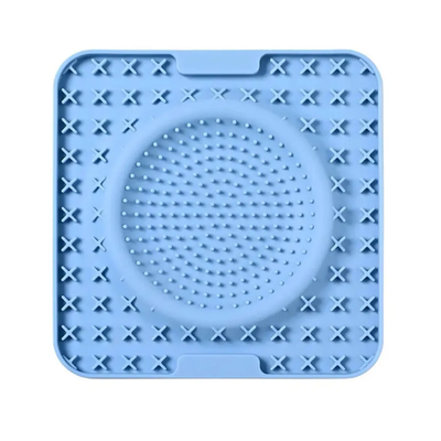 Силиконовая миска для лизания, медленного кормления 20х20х1,5 rich breed м-4 фисташковый