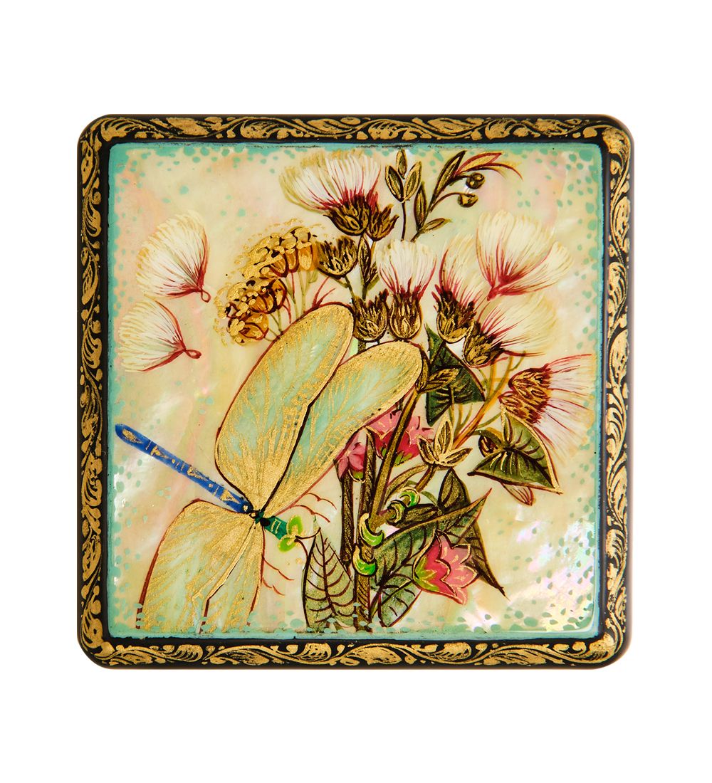 Народные промыслы ШК-45/62 Шкатулка «Стрекоза» исп. Орлова