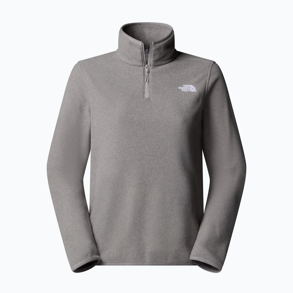 Женская флисовая толстовка The North Face Glacier Fleece 1/4 серая