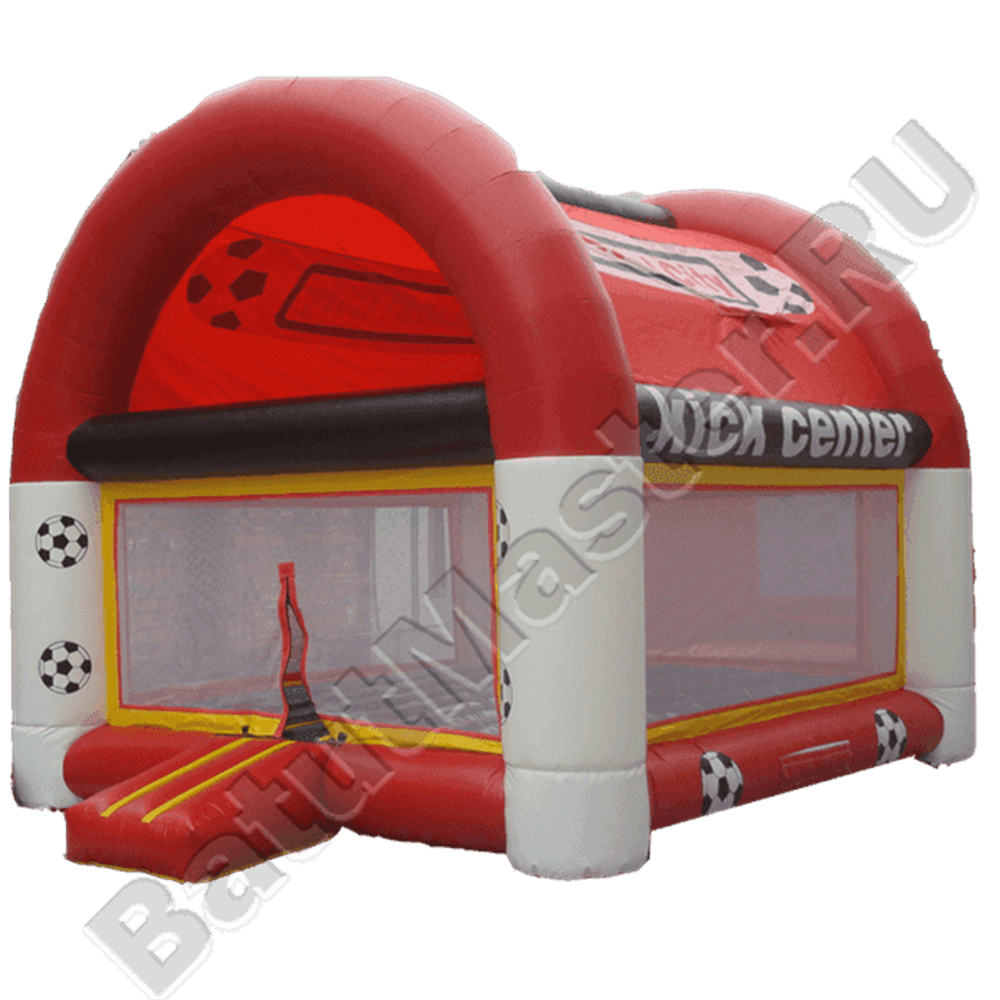 Детский надувной батут "Мячики" с крышей 5*3*3.5 м