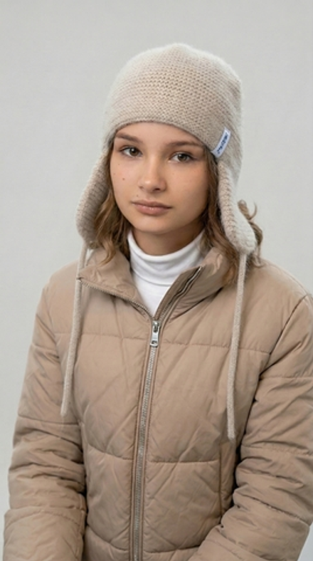 Шапка женская ШП406-08 бежевая
