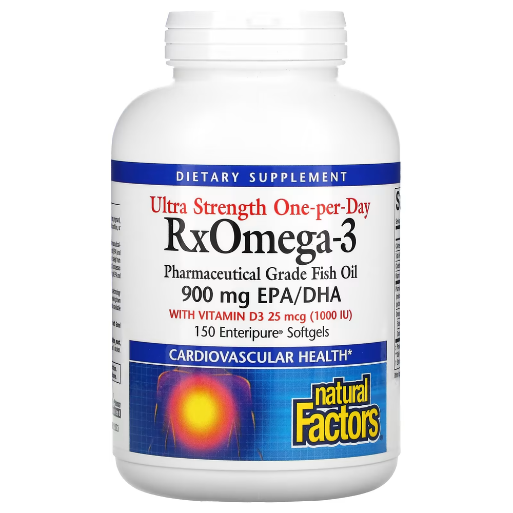 Natural Factors RxOmega-3 900mg 150 softgels