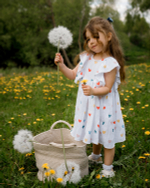 Платье из муслина «Разноцветные сердечки»