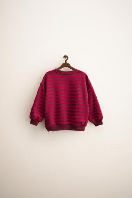 ZARA ZARA TIMELESS - ТОЛСТОВКА В ПОЛОСКУ, ШОКОЛАДНЫЙ