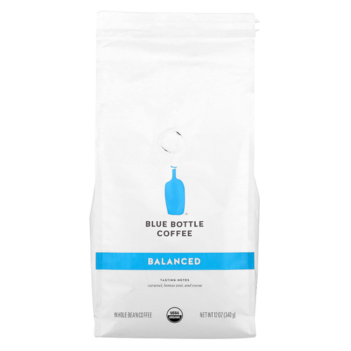 Blue Bottle Coffee, кофе, цельные зерна, сбалансированный вкус, 340 г (12 унций)