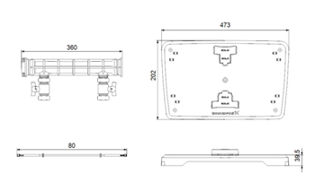 Комплект для сдвоенной установки SCALA1