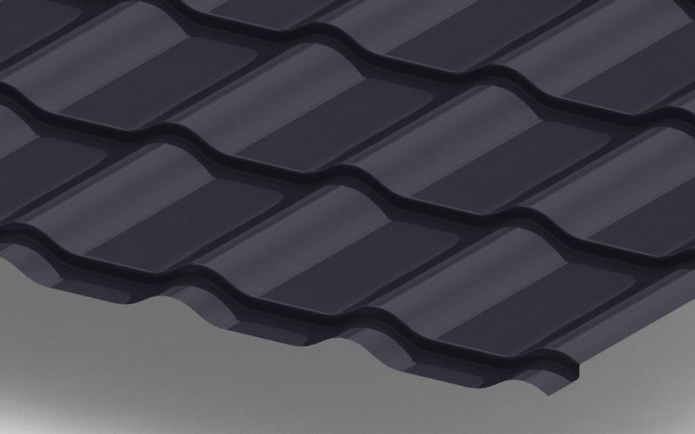 Профиль декоративный Монтерра-X 0,4мм RALL 7024 Графитовый серый