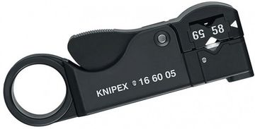 Стриппер для снятия изоляции с коаксиальных кабелей KNIPEX 16 60 05 SB KN-166005SB