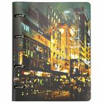 Тетрадь на кольцах А5 (180х220 мм), 80 л., под кожу, BRAUBERG VISTA, "Avenue", 112137