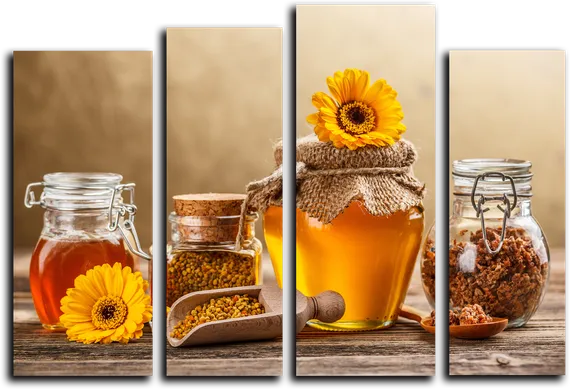 Модульная картина "Банка мёда"