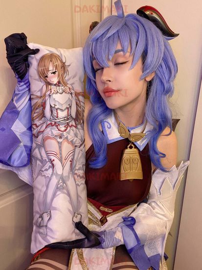 Мини дакимакура Асуна Юки из Мастера меча онлайн арт. M0807, 60х20 см