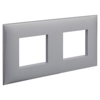 Рамка "Avanti", "Закаленная сталь", 2 поста (4 мод.)