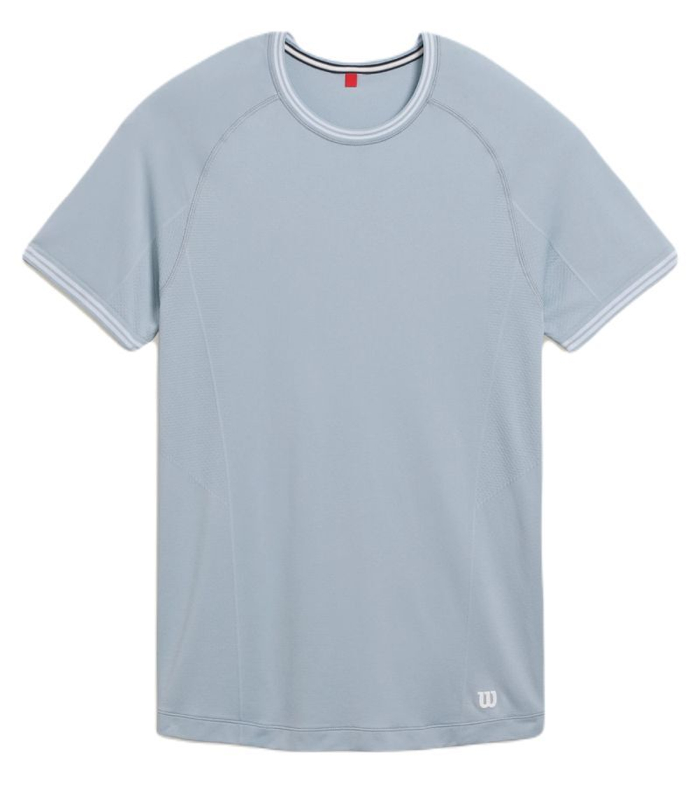 Мужская теннисная футболка Wilson Court Performance Crew T-Shirt - небесный