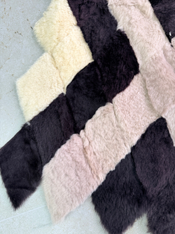 Покрывало меховое ковер из шкуры овчины