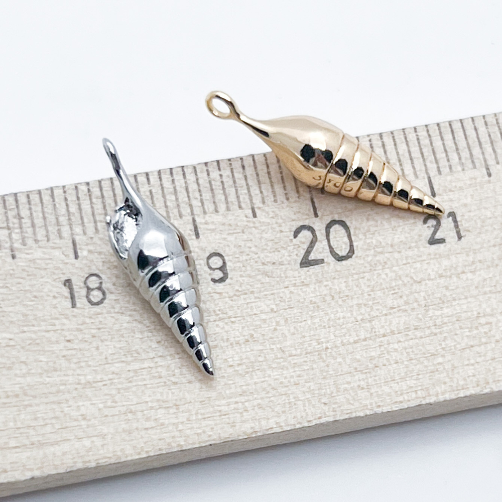 Подвеска Ракушка, цвет золото, размер 21*6 мм, цена за 1 шт