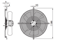 Вентилятор осевой S2E300-BP02-36