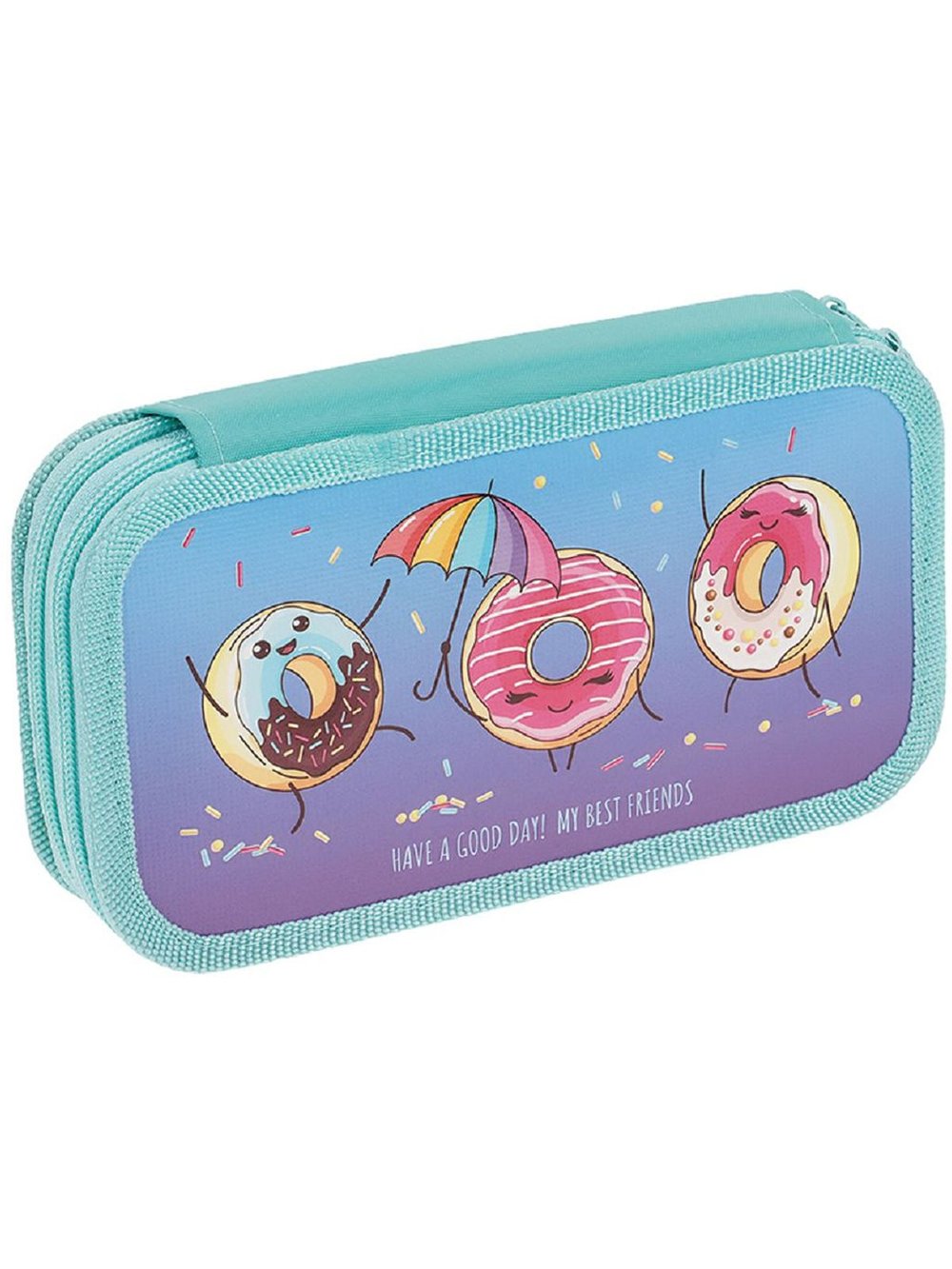 Пенал 2 отделения, 190х105 ArtSpace (Donuts), ламинированный картон