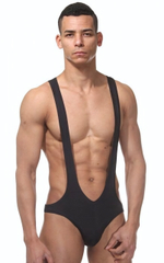 Мужское боди облегающего кроя (Размер: L-XL) (Цвет: черный)