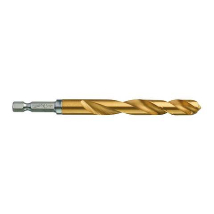 Сверло по металлу RedHEX HSS-G TiN (10.5х78х122 мм) Milwaukee 48894724