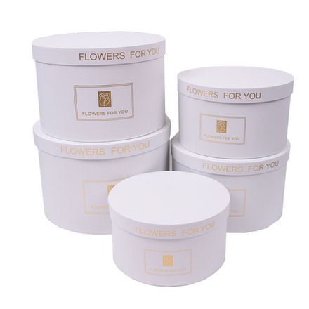 Коробка ШАЙБА С КРЫШКОЙ Flowers 27,5*17