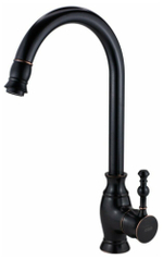 СМЕСИТЕЛЬ ДЛЯ КУХНИ ESKO TWIGGY TG 519B R-ИЗЛИВ ЧЕРНЫЙ 02059