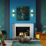 4360/10WL MIDCENT ODL23 000 изумрудный мрамор/золотистый металл Настенный св-к IP20 LED 10W 645Лм 3000K MARMI