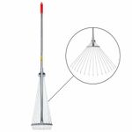 Грабли веерные проволочные раздвижные, 15 зубьев, ширина 15-58 см, черенок 115 см, ГРАНДМАСТЕР, 700348