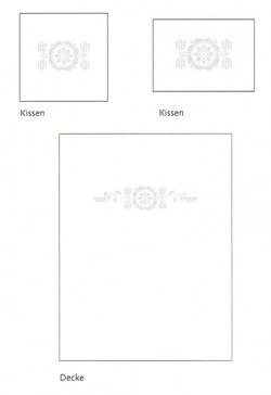 Наволочка 70х70 Christian Fischbacher Luxury Nights Crystal 357 Швейцария схема