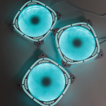 Набор из 3 вентиляторов TESLA RGB120 CW3, 120мм, 1200rpm, 3-pin+Molex, белый/Ice Blue, 38CFM, 21дБ (TSL-120-CW3)