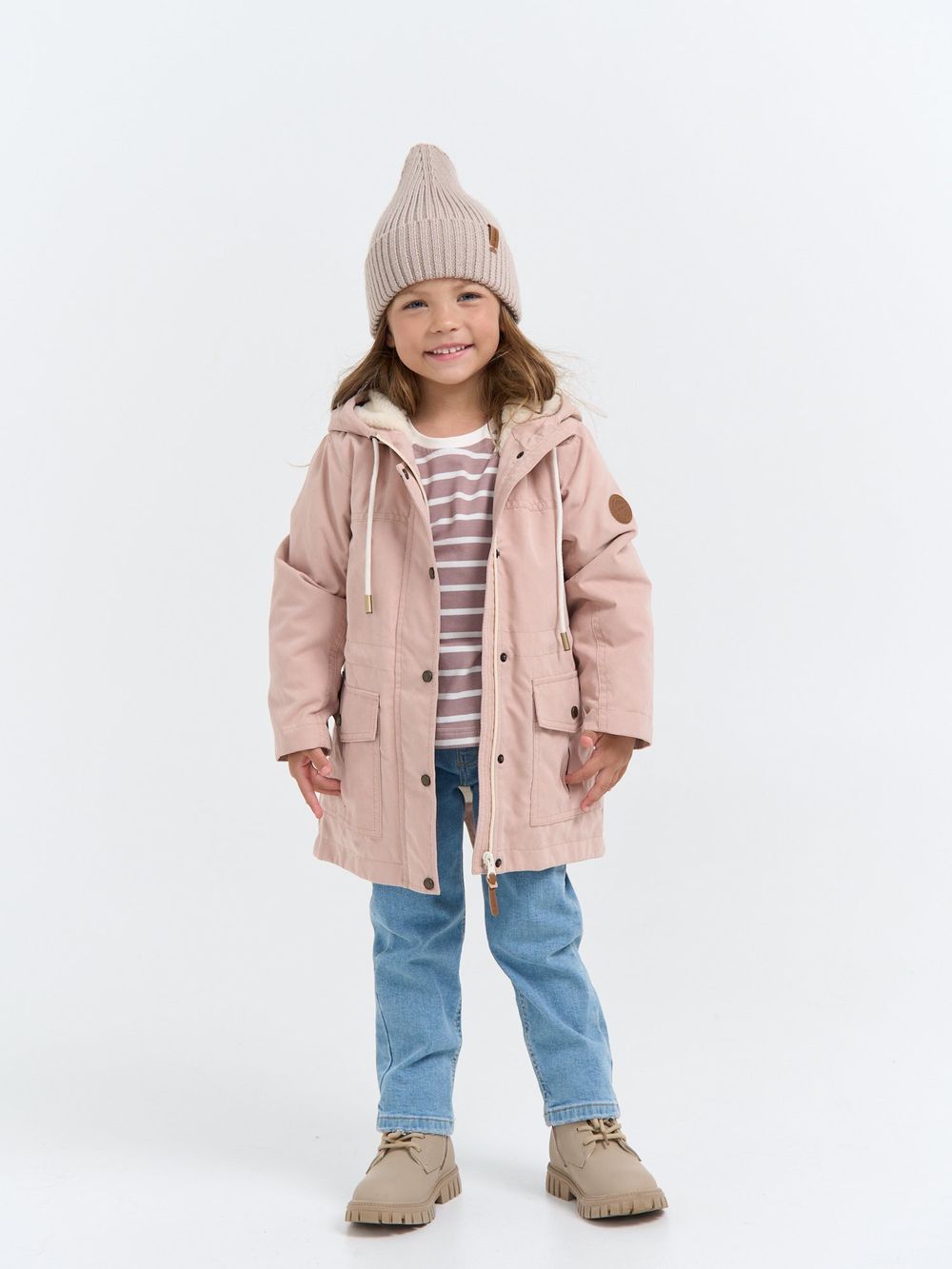 Парка демисезонная на меху "Пралине"