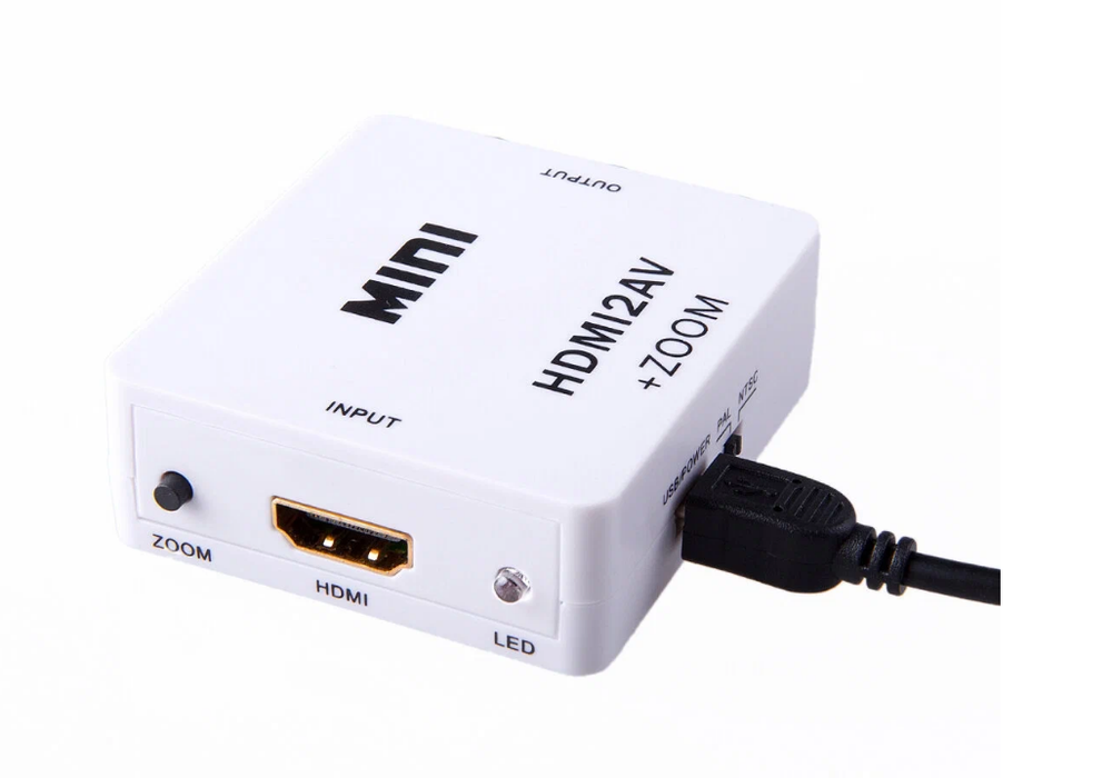 Конвертер HDMI -&gt; AV Greenline, PAL, NTSC, SECAM, 1080p + ZOOM, GL-v128