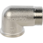 Переход с внутренней резьбы на наружную угловой STOUT SFT 0012 - 1" (латунь никелированная)