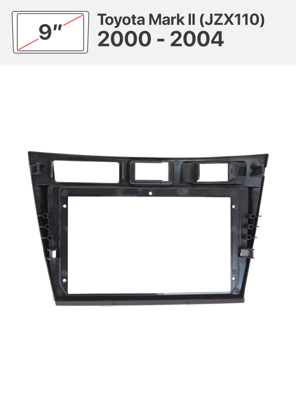 Переходная рамка и комплект проводов для Toyota Mark ll (JZX110) 2000-2004
