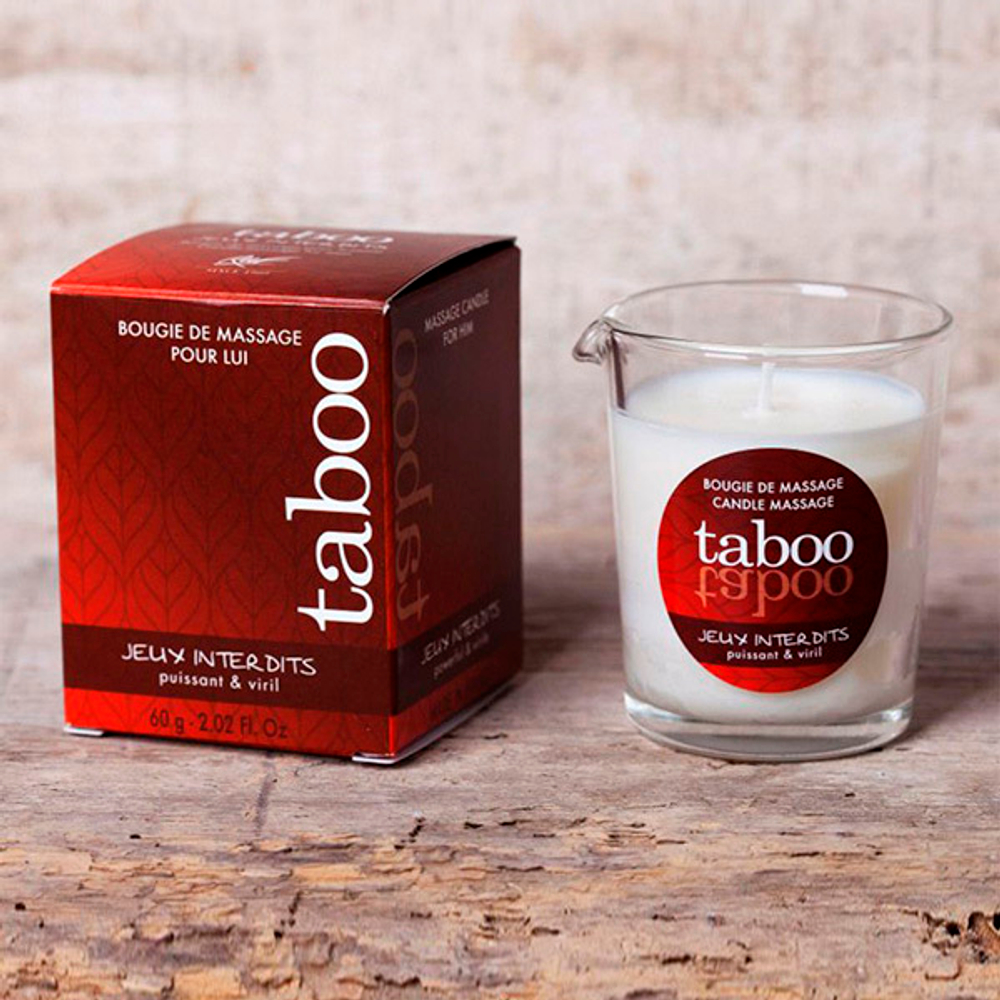 Массажная аромасвеча для мужчин Запрещенные игры Ruf Taboo Jeux interdits 60г