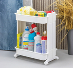 Стойка на колесах широкая (2 секции) М2732, белый