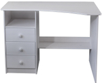 Стол письменный, компьютерный Корнер из сосны, белый