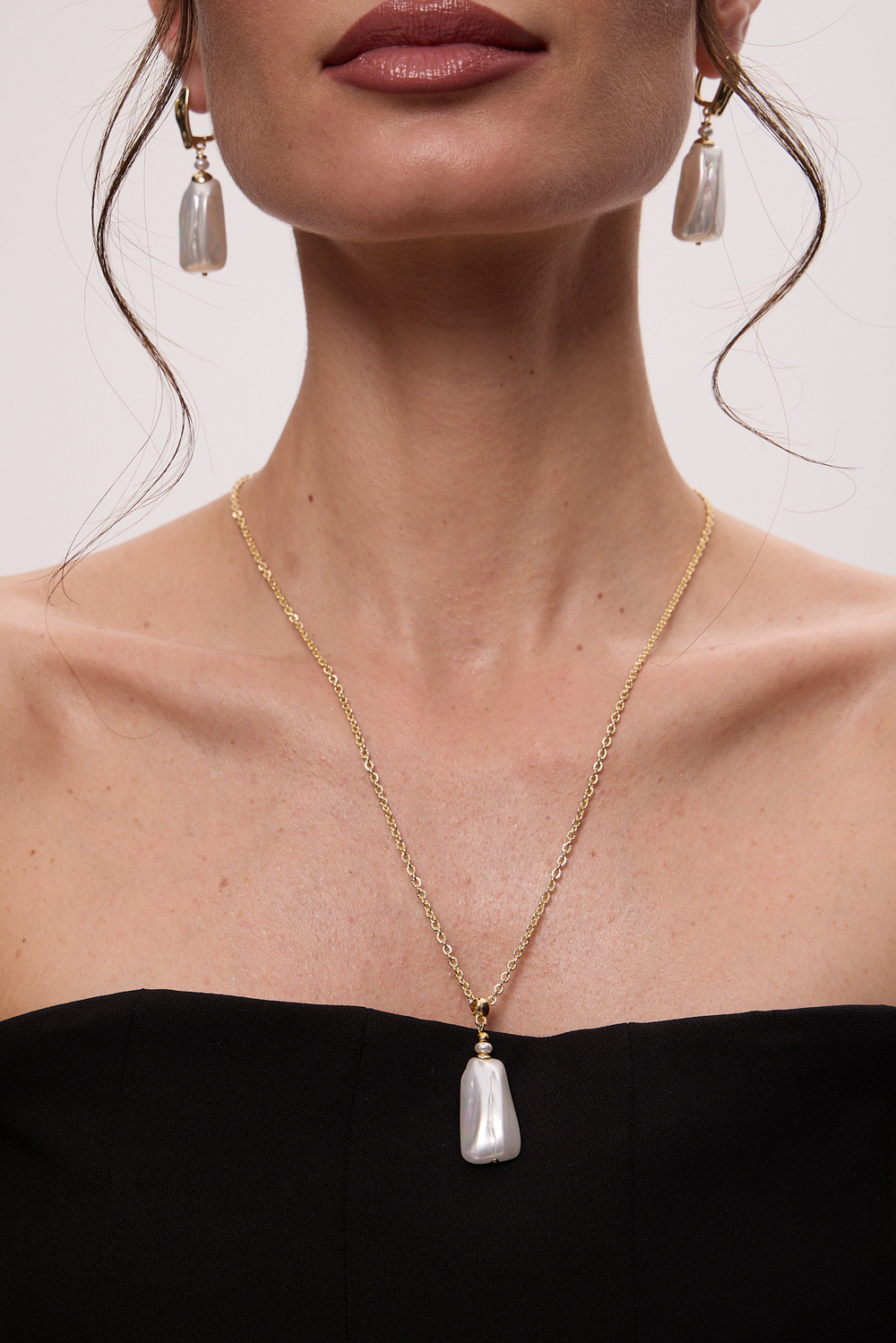 91004405 Серьги Selena Pearls