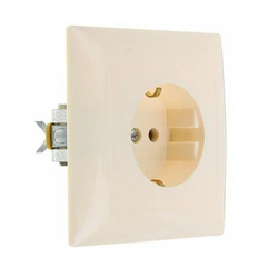 "СЕЛЕНА" Розетка скрытой установки одноместная с заземлением РС16-370 "с/к" Кунцево-Электро