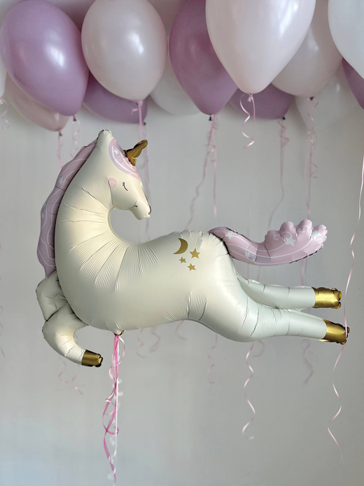 Воздушные гелиевые шарики с доставкой по Хабаровску Единорог стильный №4535