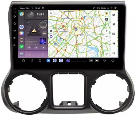 Магнитола для Jeep Wrangler 2010-2018 - Carmedia OL-1258 QLed, Android 13, TS20, CarPlay, SIM-слот