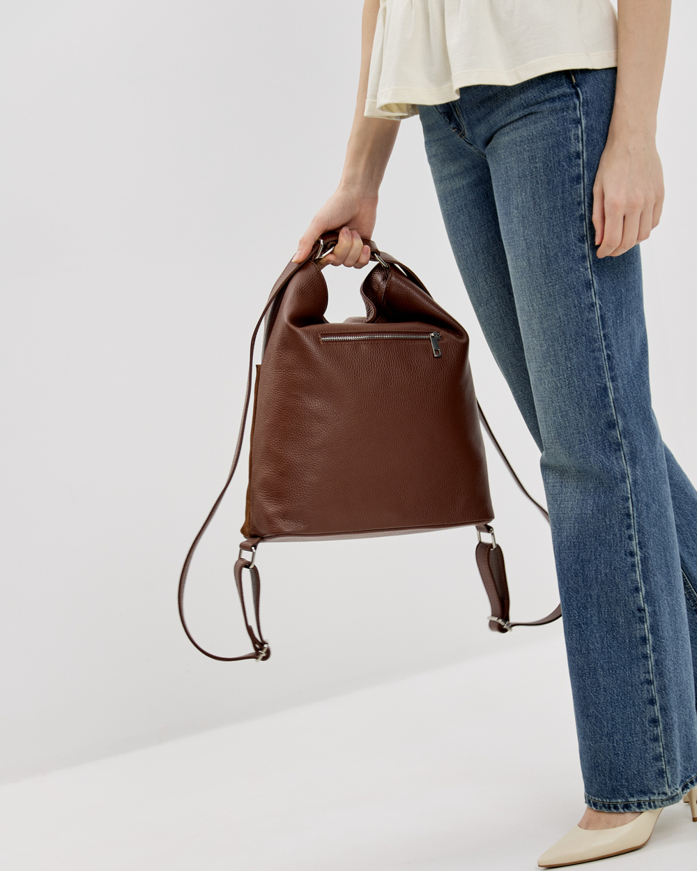 Сумка-рюкзак 578 15 рыжий