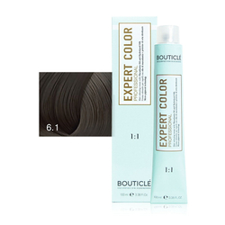 Профессиональный перманентный крем-краситель для волос Bouticle Expert Color Hair Color Cream цвет 6.1 темно-русый пепельный, 100 мл.