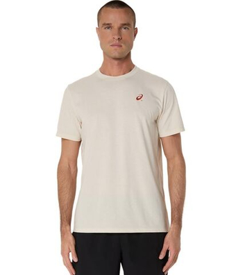 Мужская теннисная футболка Asics Court Graphic Short Sleeve - Бежевый