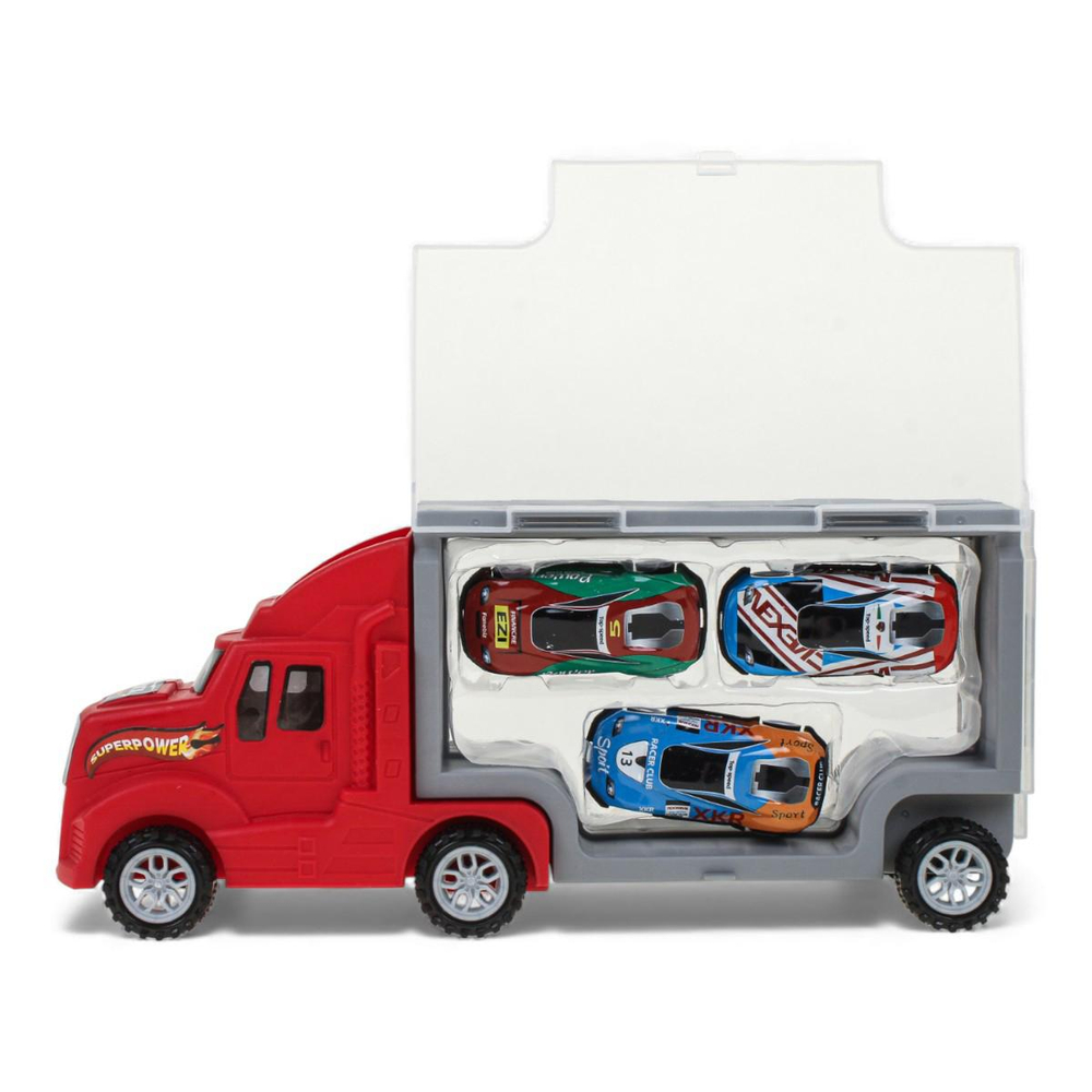 Автовоз +3 машинки, в ассорт. коробка F3555-19