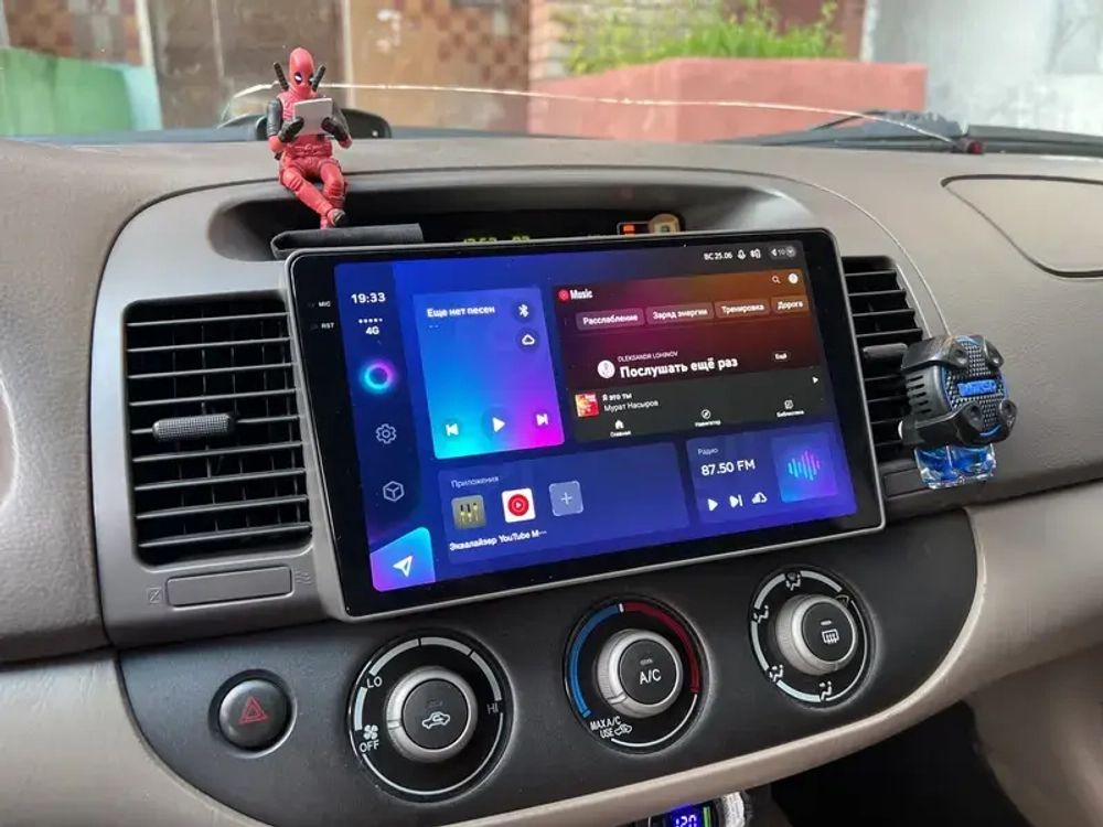 Магнитола Toyota Camry 30 2001-2006 (рамка черная) - Teyes CC3-2K-360 монитор 9.5" 2K QLED на Android 10, 6Гб+128Гб, CarPlay, 4G SIM-слот, 4 камеры в комплекте