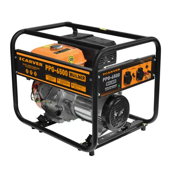 Бензиновый генератор "CARVER" PPG-6500 BUILDER
