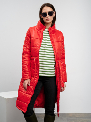 Пальто "Слим" красный