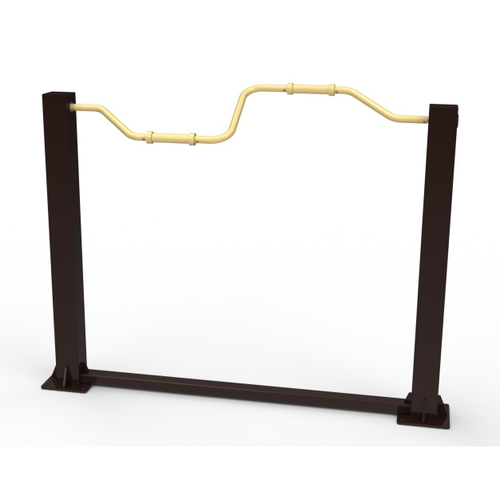 Уличный тренажер №37, для колясочников "Ручной велосипед", 1700*100*1310 мм.