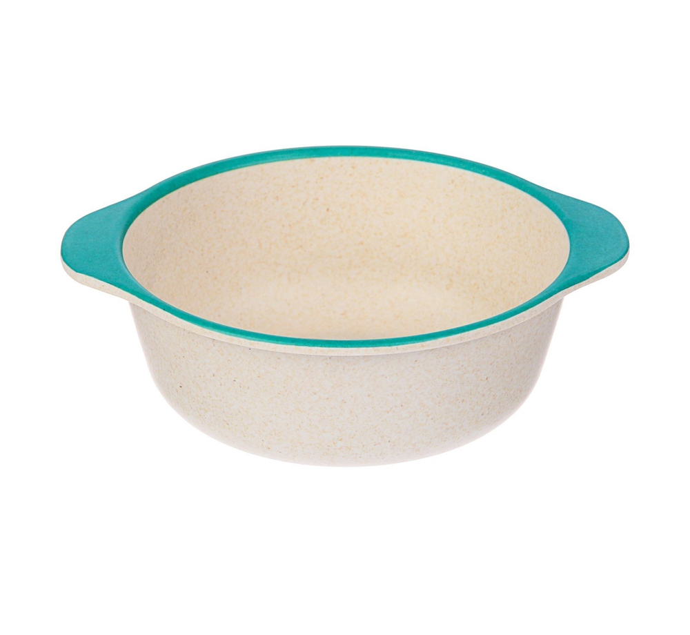 3860783 Набор детской посуды из бамбука «Морские жители», 5 предметов: тарелка, миска, стакан,